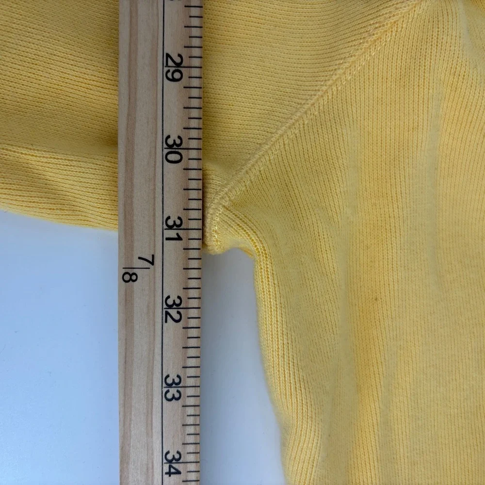 Polo Ralph‎ Lauren Quarter Zip Men 3XLT Yellow Ribbed Cotton Pullover Preppy